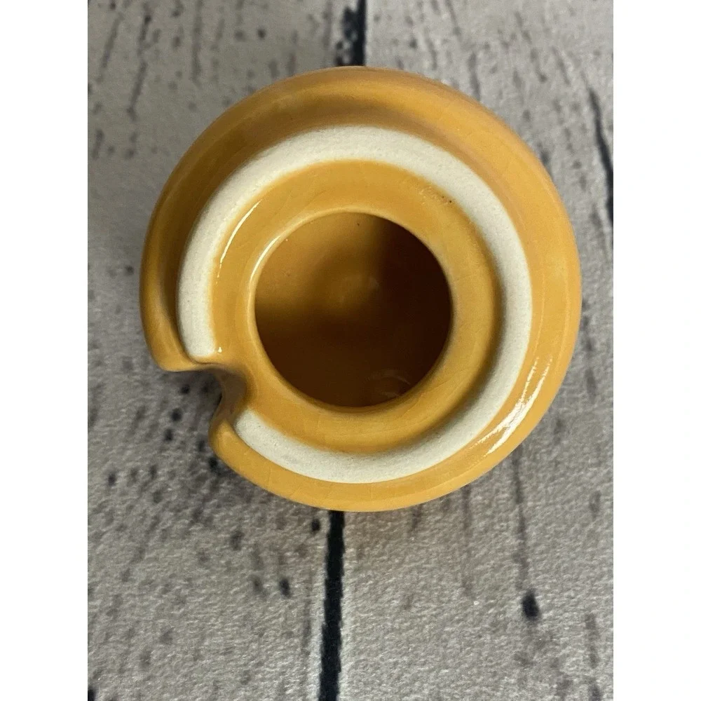 Honey Miel Ceramic Beehive Lidded Honey Jar with Cute Bee Dipper Drizzler